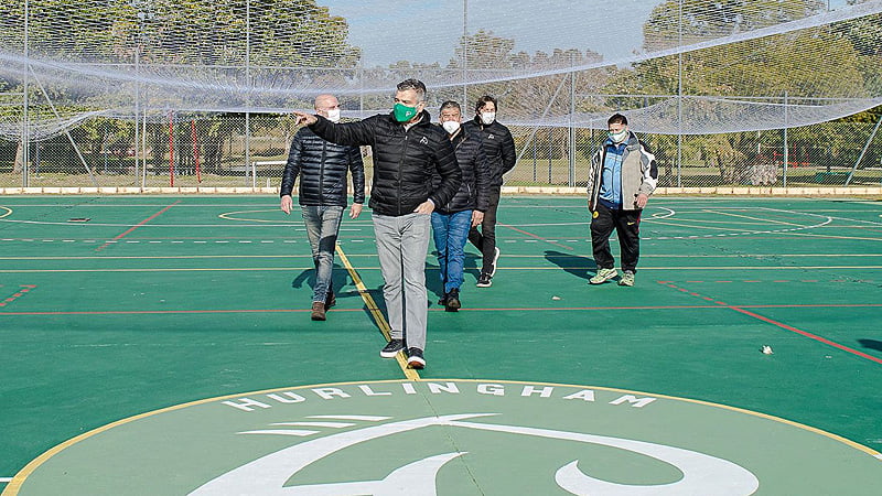 Zabaleta Recorrida Obras Polideportivo Y Centro Recreativo Municipal