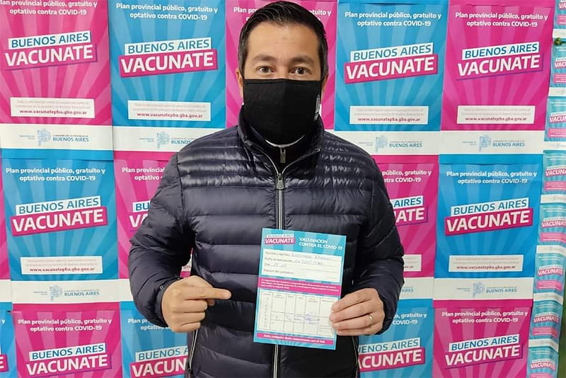 Leo Nardini recibió su primera dosis de la vacuna contra el coronavirus Sin Titulo 2 2