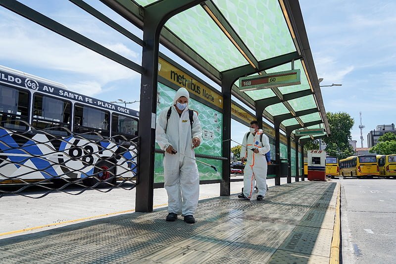 Operativo de desinfección en Puente Saavedra Desinfeccion Puente Saavedra 2