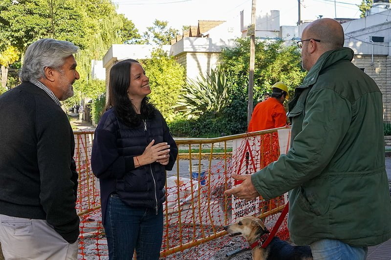 La intendenta Soledad Martínez recorrió las obras del Conducto Bouchard Soledad Martinez