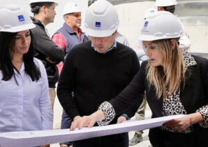 Malena Galmarini, Leonardo Nardini y Noelia Correa recorrieron las obras de la Planta Depuradora Russo Sin Titulo 11 1 300x213