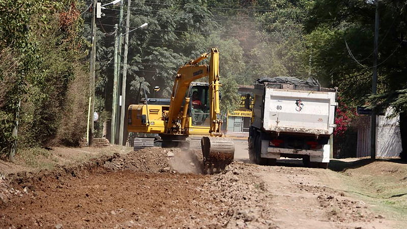 El Municipio intensifica las obras de pavimentación en la zona oeste de San Miguel Nuevos Pavimentos En Santa Maria