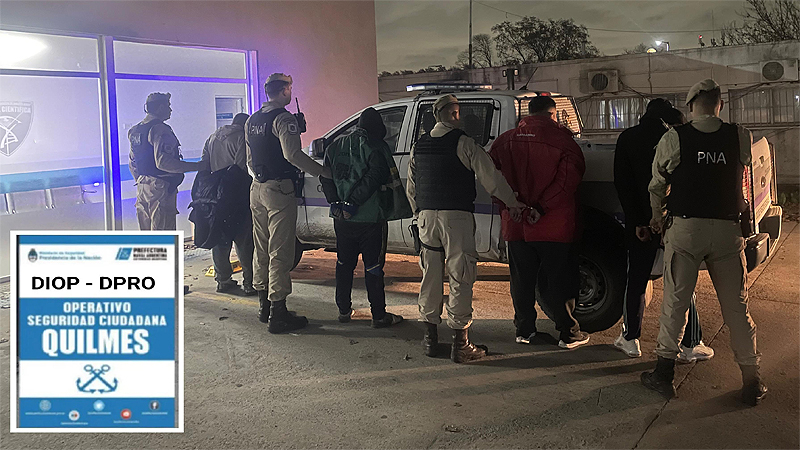 Tras persecución, Prefectura detuvo a cuatro motochorros en Quilmes Sin Titulo 7 7