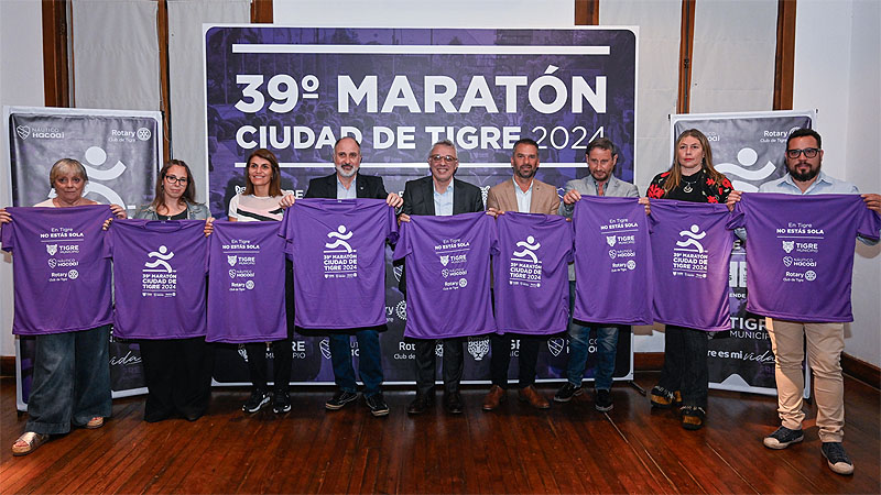 El Municipio, el Club Náutico Hacoaj y el Rotary Club presentaron la 39 edición de la Maratón Ciudad de Tigre Sin Titulo 1 11