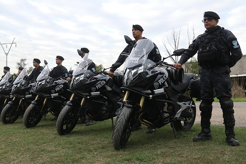 San Miguel presentó nuevas patrullas y motos de alta cilindrada para la Policía Municipal Nuevas Motos De La Policia Municipal De San Miguel