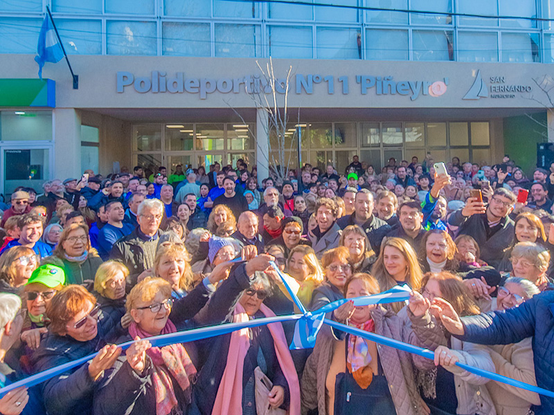 Juan Andreotti inauguró el Polideportivo 11, ubicado en donde se encontraba el Club Piñeyro 1 Inauguracion Poli 11 San Fernando1