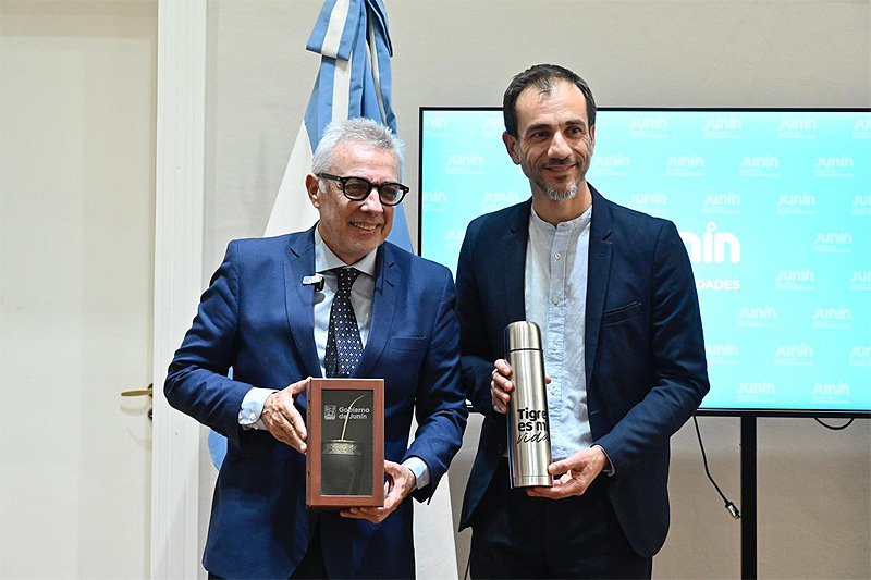 Con el objetivo de fortalecer los vínculos entre las ciudades, Julio Zamora se reunió con el intendente de Junín sin título 2
