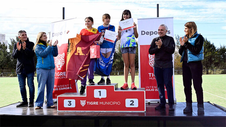 Con la mira puesta en fomentar la actividad física, Julio Zamora acompañó la segunda fecha de Cross Country en Tigre Sin Titulo 7 768x432