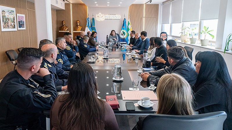 Moreno: Mariel Fernández encabezó una nueva reunión de la Mesa de Política Criminal 25.09 mesa politica criminal (2)
