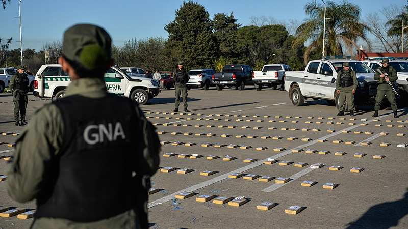Incautan más de 400 kilos de cocaína que estaba “camuflada” dentro de un camión que transportaba bananas foto 5