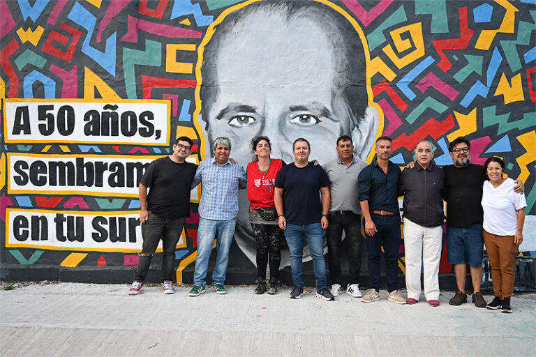 Tigre: A 50 años de su asesinato, se presentó un mural en memoria al Padre "Pancho" Soares sin título 2