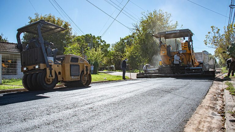 Avanzan las obras de asfalto en Moreno asfalto 2