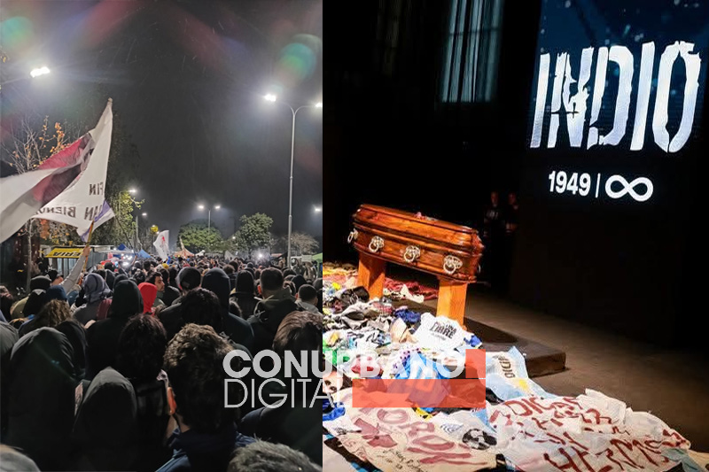 Millones de personas se reunieron en Villa Domínico para homenajear y despedir al “Indio” despedida indio para cd