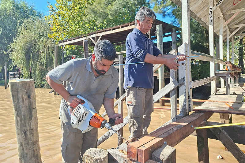 Continúan las obras municipales de mantenimiento y mejoras de infraestructura en el Delta sin título 3