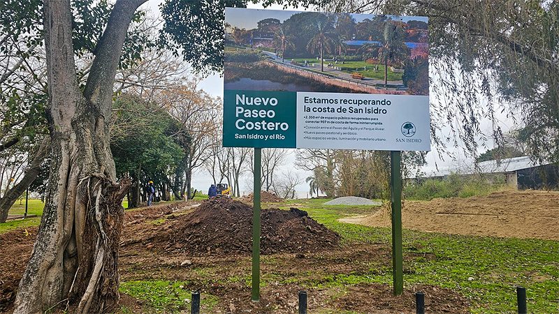 Inició la obra para conectar el Paseo del Águila con el Parque Alvear y el río, en la costa de San Isidro sin título 5