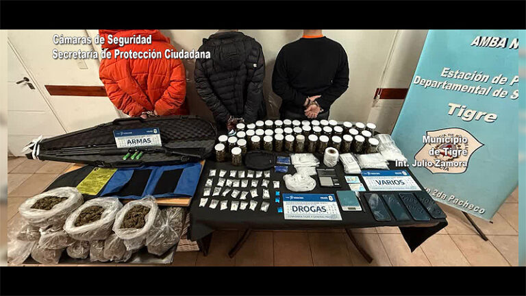 Con el apoyo del Centro de Operaciones Tigre, la Policía bonaerense desbarató una banda vinculada al narcotráfico en el barrio Las Tunas sin título 8