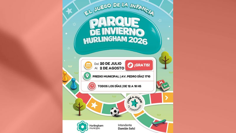 Vuelve el parque de invierno en Hurlingham: “El juego de la infancia” parque hurlingham cd