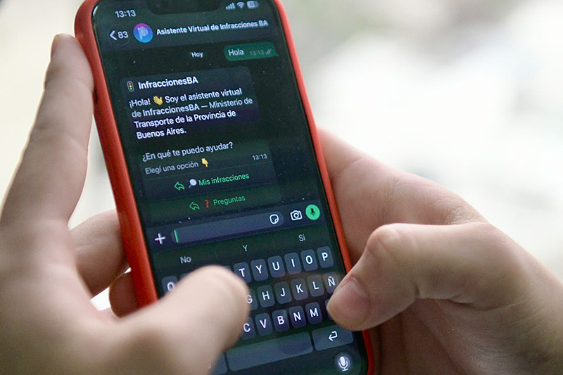 Con solo el documento o la patente: La provincia de Buenos Aires lanzó un asistente virtual para consultar infracciones en segundos asistente virtual