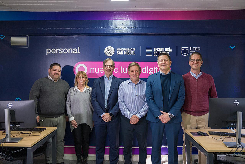 Personal inauguró en San Miguel su primera “aula digital” de la provincia de Buenos Aires inauguración del aula digital en la utec