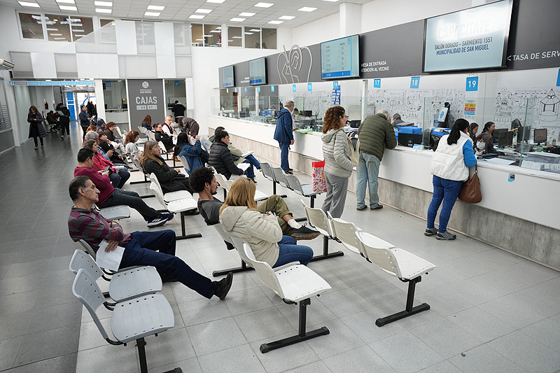 San Miguel extendió la quita de hasta el 80 por ciento de intereses en deudas de tasas municipales salón belgrano municipalidad de san miguel