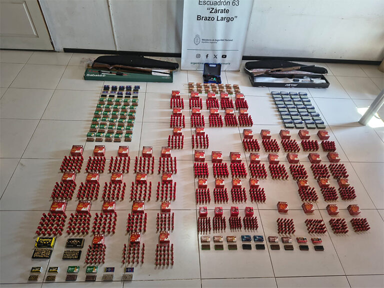 Enviaron por encomienda miles de municiones y cartuchos y tres arma de fuego: Las secuestró Gendarmería durante un control en Zárate sin título 1