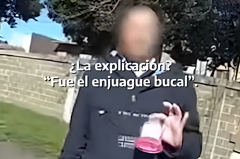 Luego de un positivo de de alcoholemia, homenajeó a Bilardo y dijo: "Es Listerine, señorita" sin título 11(4)