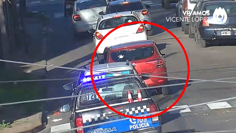 Circulaba en un auto con pedido de captura y fue detectado por el “muro digital” de Vicente López sin título 8