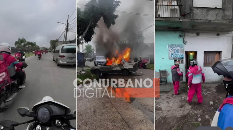 Caos, fuego y justicia por mano propia: Repartidores atacaron una vivienda en Tigre para recuperar una moto robada sin título 10(4)