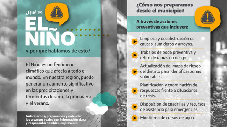 El Municipio de Hurlingham se prepara para El Niño el nino hurlingham