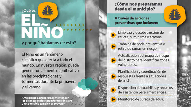 El Municipio de Hurlingham se prepara para El Niño el nino hurlingham