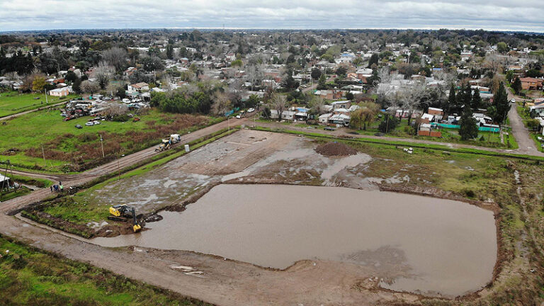 El Niño: Escobar intensifica las obras hidráulicas y los trabajos preventivos ante la posible crecida de los ríos Paraná y Luján created by dji camera